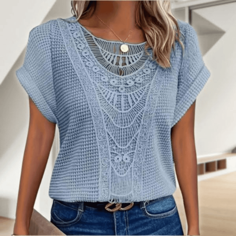 Lorine | Elegante blusa de inspiración ibicenca