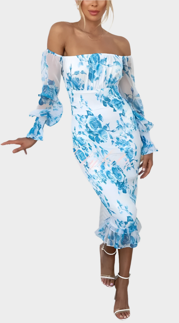 Vestido midi floral dulce