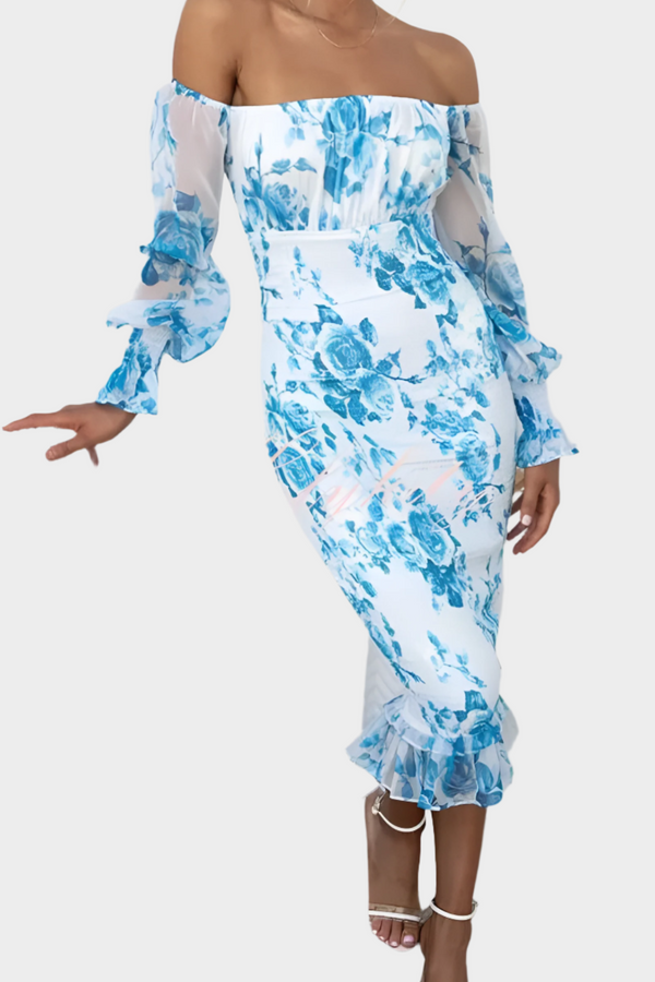 Vestido midi floral dulce