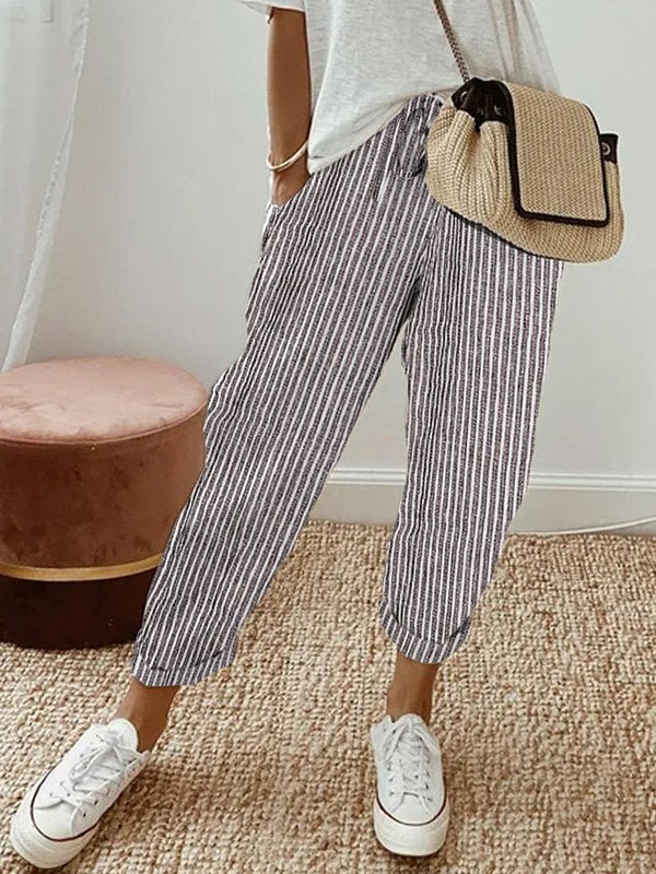 Ely | Pantalones de lino de lujo antisudor