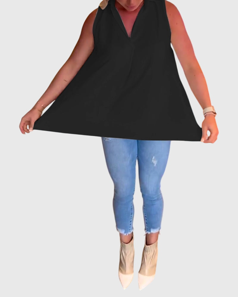 Lina™ | Top sin mangas