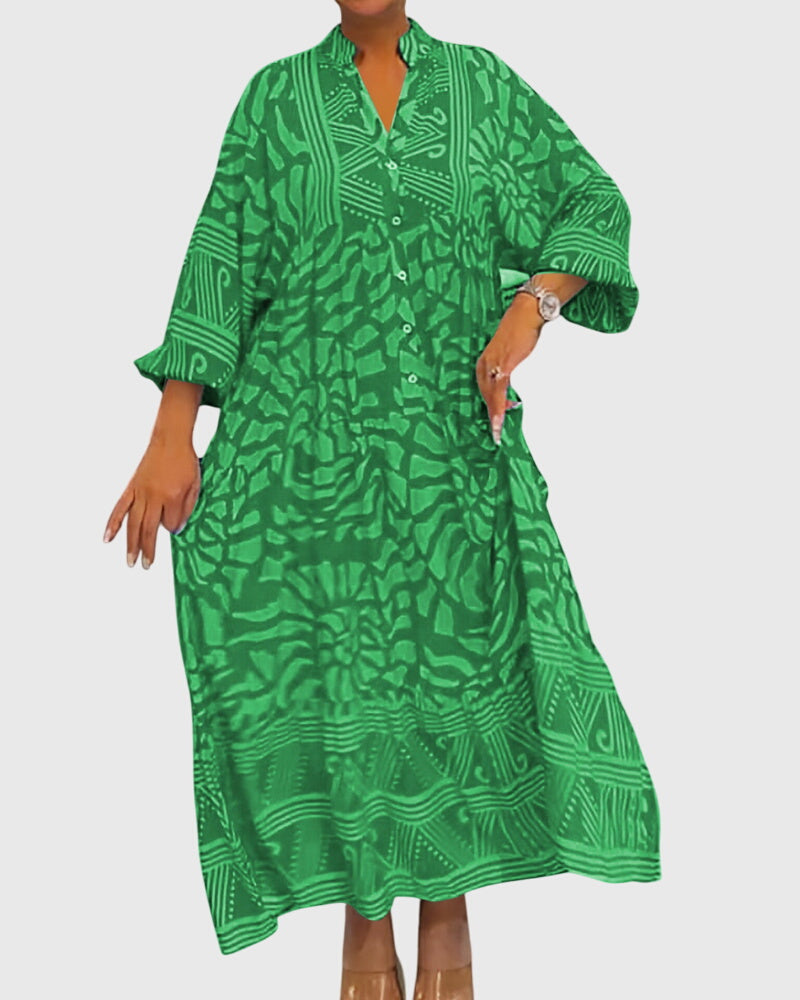 Mckinley™ | Vestido largo con estampado elegante