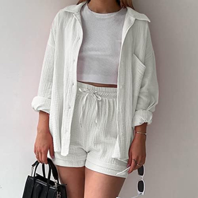 Adelie | Conjunto elegante y relajado con botones