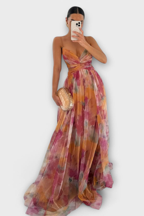 Vestido maxi aireado