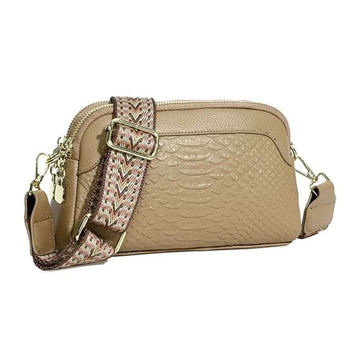 Olivia™ Elegant Allure | Minibolso cruzado con estampado de cocodrilo