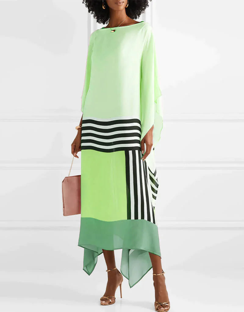 Rilinda | Caftán elegante con estampado geométrico
