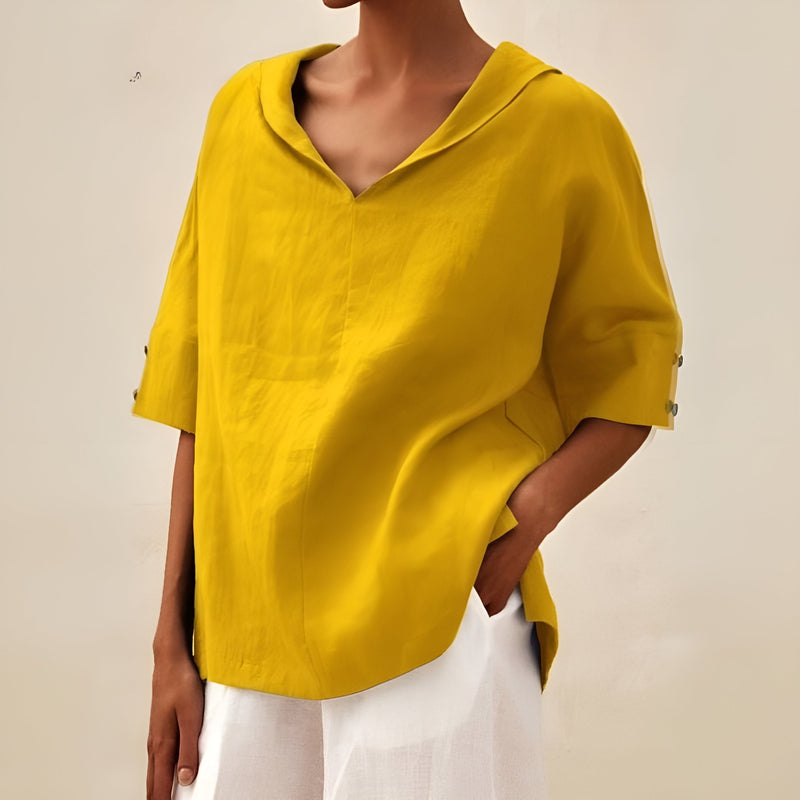 Lyndzi | Blusa de lino