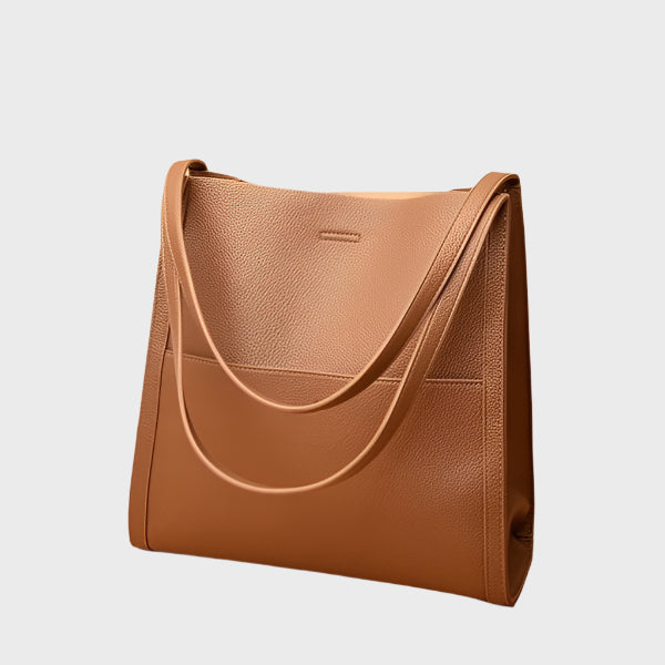 Bolso de hombro clásico de cuero