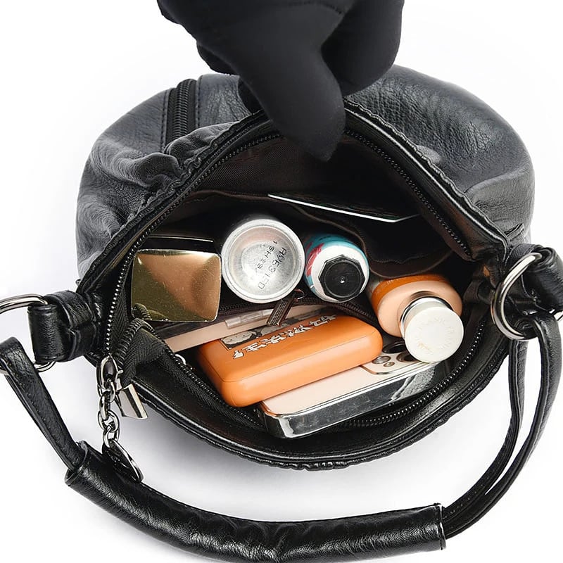 Bolso de hombro con dije vintage Lina™ 