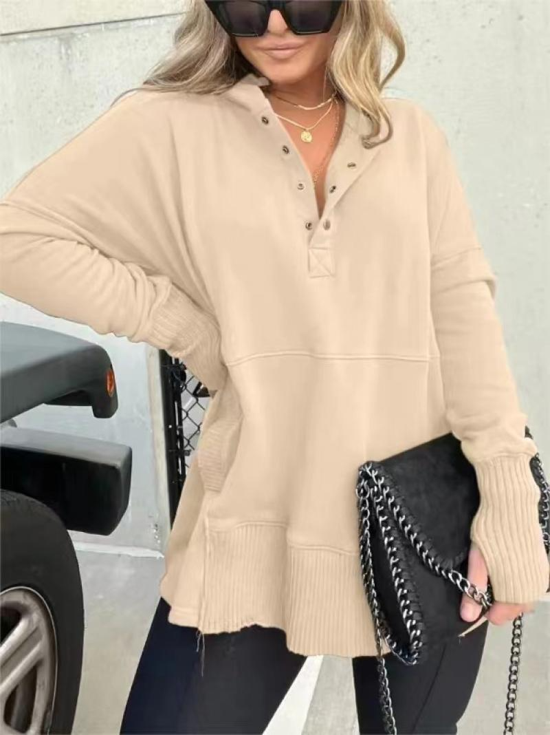 MAGGIE - SUDADERA CON CAPUCHA FLUIDA DE PRIMERA CLASE 