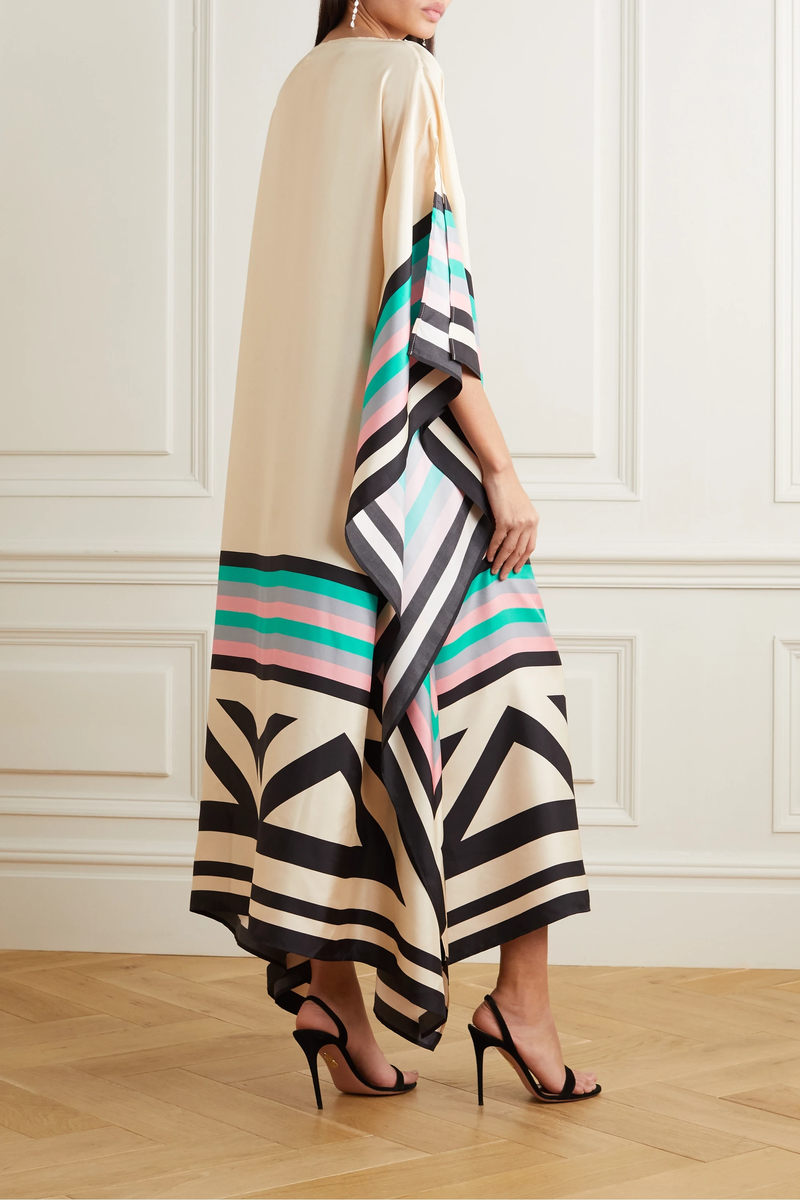 Rilinda | Caftán elegante con estampado geométrico