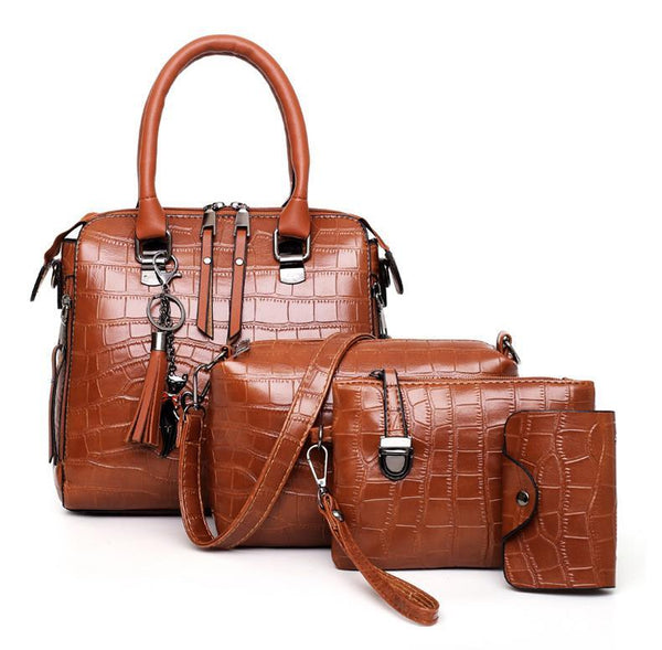 Olivia™ Elegancia Clásica | Conjunto de 4 bolsos modernos