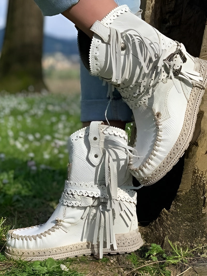 Meri | Botas bohemias con flecos