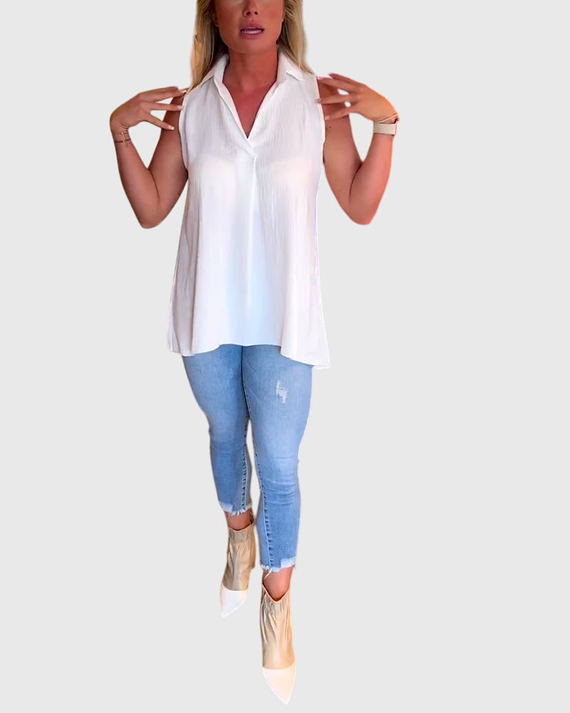 Lina™ | Top sin mangas