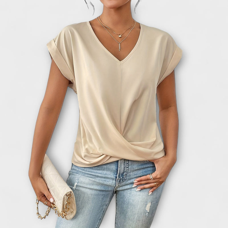 Carlinda | Elegante top con cuello en V