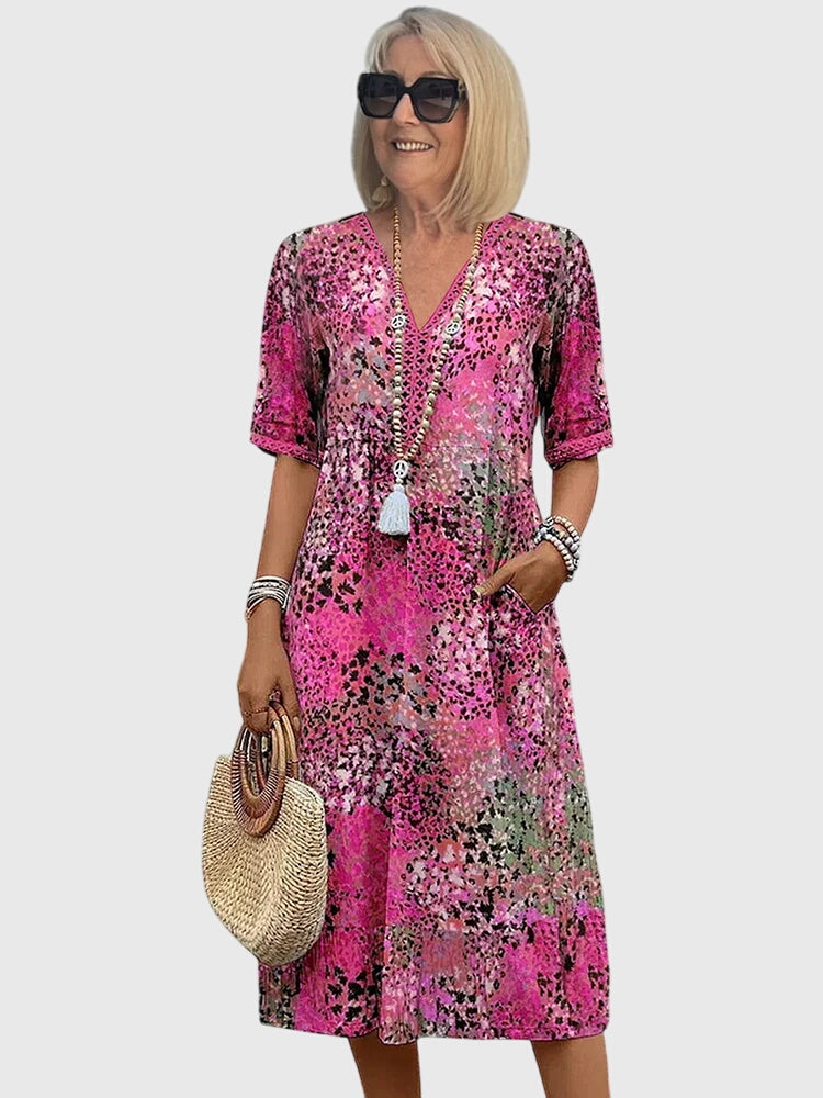 Bella | Elegante vestido midi floral