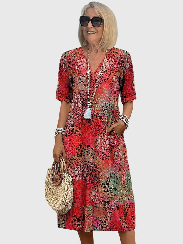 Bella | Elegante vestido midi floral
