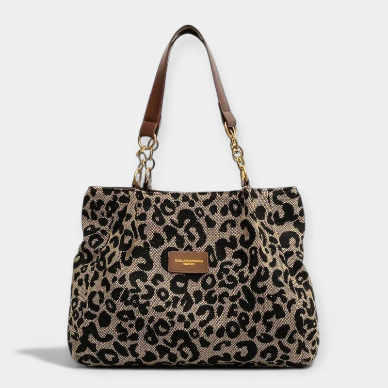 Bolso de hombro con estampado animal