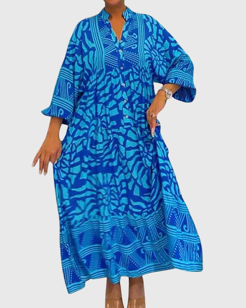 Mckinley™ | Vestido largo con estampado elegante