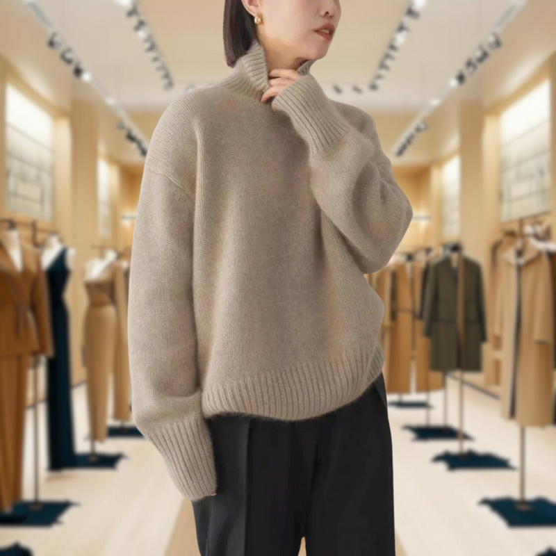 Mirrin - Suéter de cuello alto 