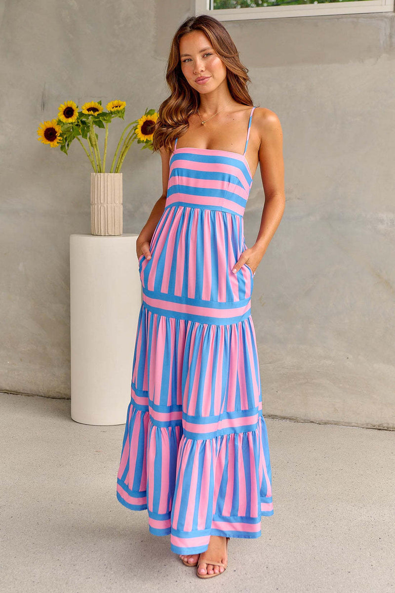 Vestido largo Coastal Vibes: comodidad y color en uno