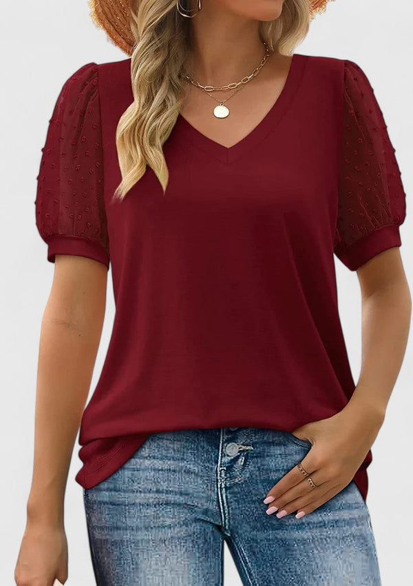 sofrenia | Cómoda camiseta con cuello en V.