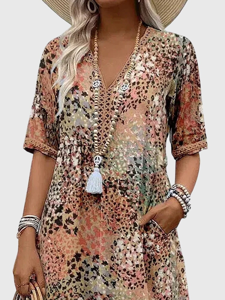 Bella | Elegante vestido midi floral