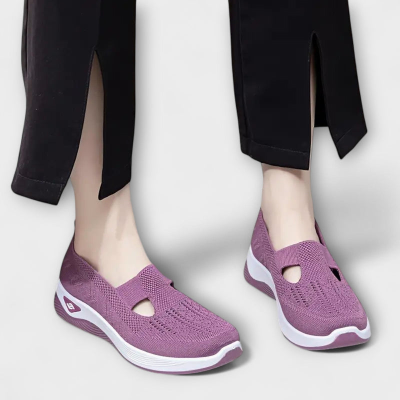 Martha - Botas ortopédicas cómodas en color morado