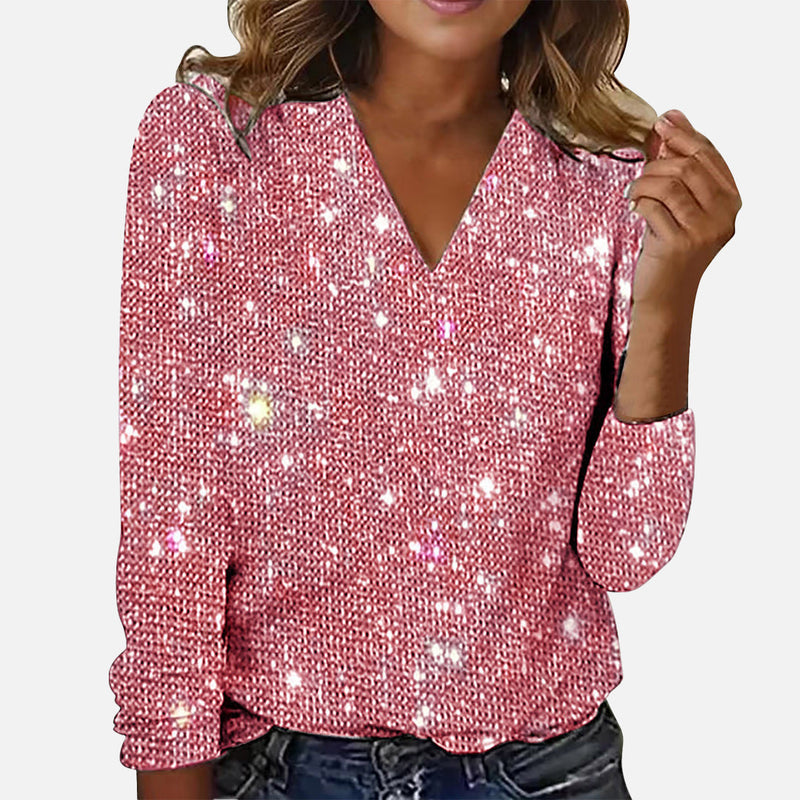Jamie | Blusa de diamantes con cuello en V