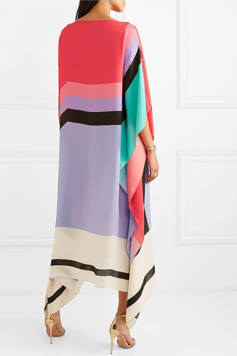 Rilinda | Caftán elegante con estampado geométrico