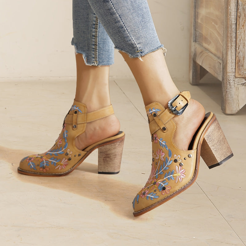 Rosine | Botines vintage con estampado floral