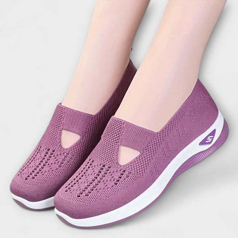 Martha - Botas ortopédicas cómodas en color morado