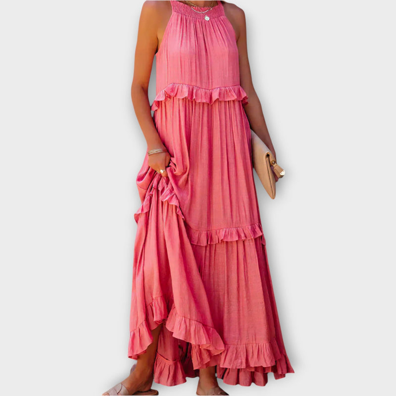 Vestido con tirantes finos y línea elegante