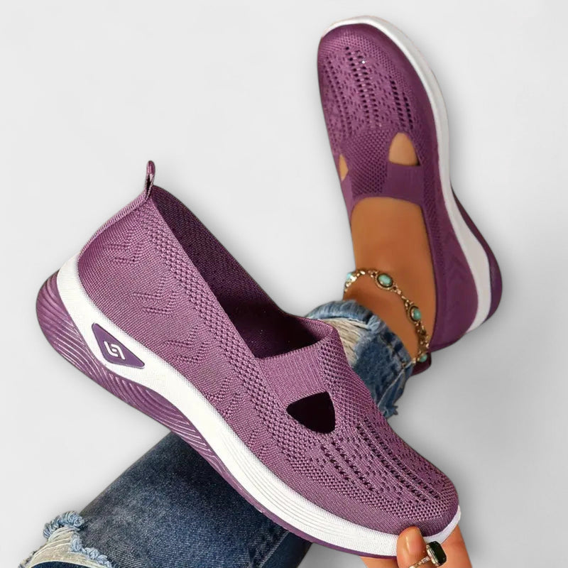 Martha - Botas ortopédicas cómodas en color morado