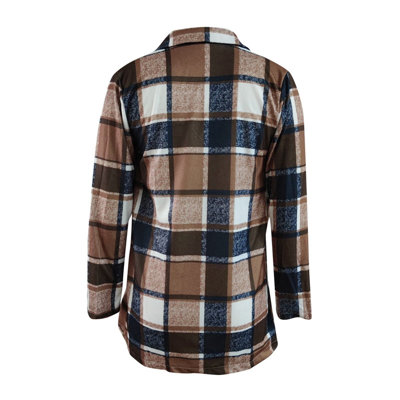 Avery™ - Blazer de cuadros vintage