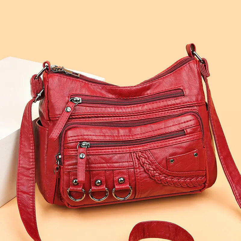 Charm vintage Olivia™ | Bolso con cremallera suave