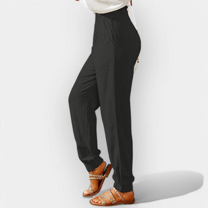 Pantalones de cintura alta para mujer