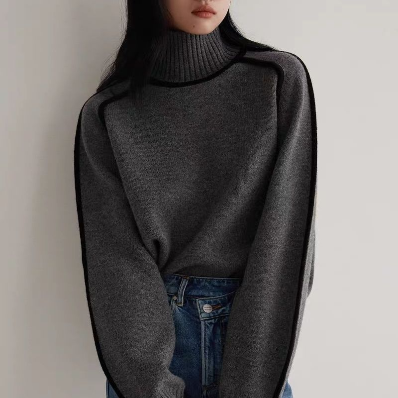 Claire - Suéter elegante de cuello alto 