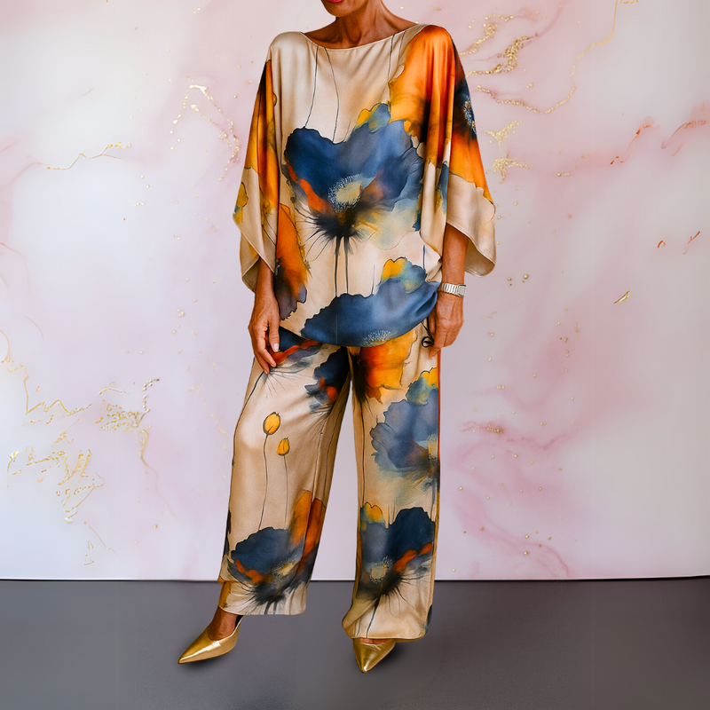 Moniek™ | Conjunto de dos piezas de satén para mujer