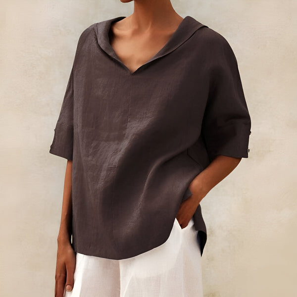 Lyndzi | Blusa de lino