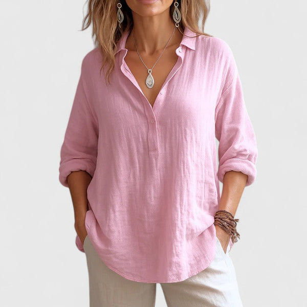 Franzina | Blusa de lino cómoda