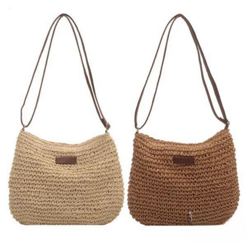 Mary - Bolso bandolera de paja estilo retro