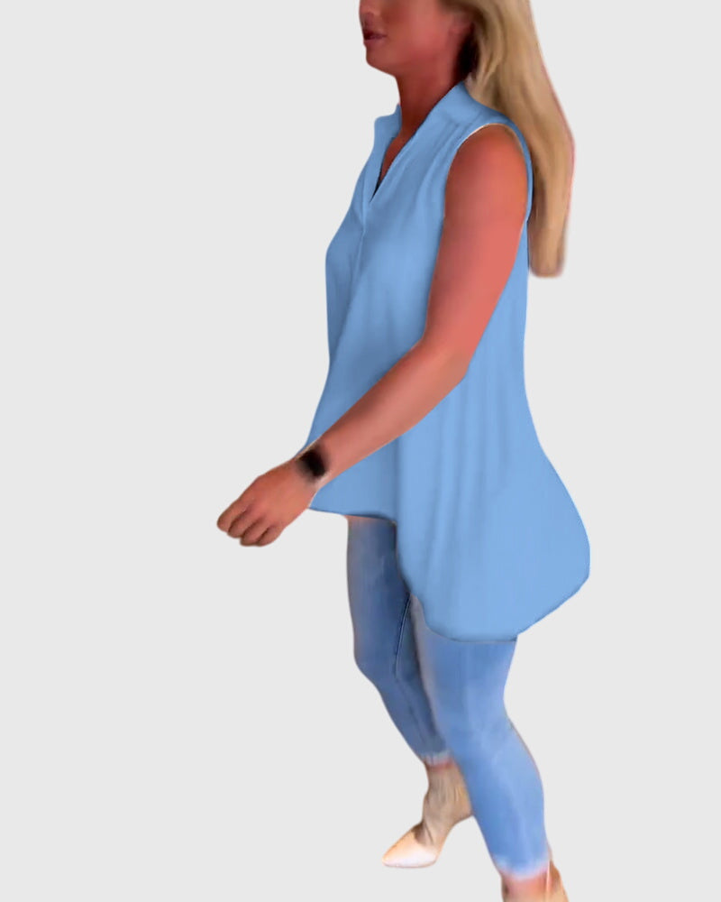 Lina™ | Top sin mangas