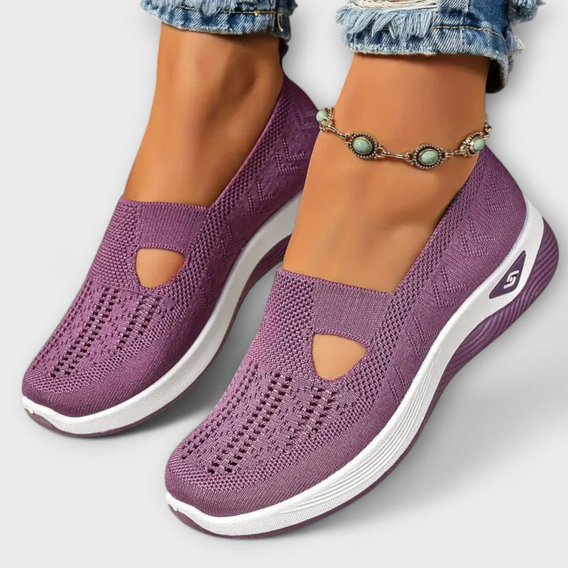 Martha - Botas ortopédicas cómodas en color morado