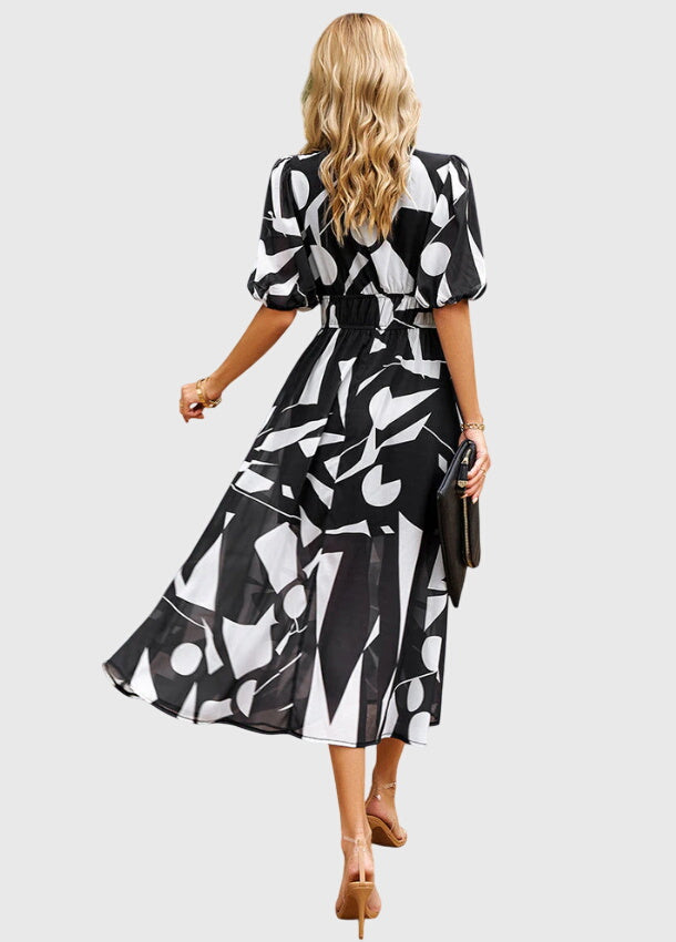 Merlín™ | Vestido midi floral favorecedor