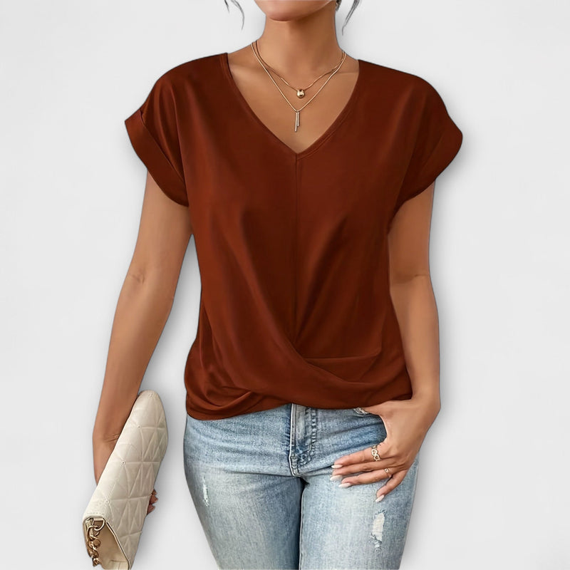 Carlinda | Elegante top con cuello en V