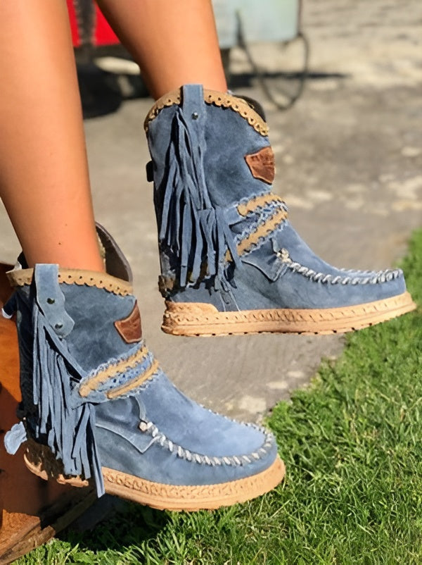 Meri | Botas bohemias con flecos