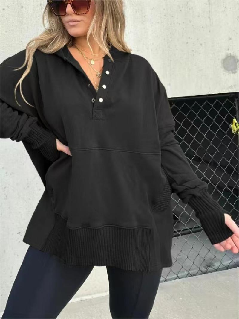MAGGIE - SUDADERA CON CAPUCHA FLUIDA DE PRIMERA CLASE 