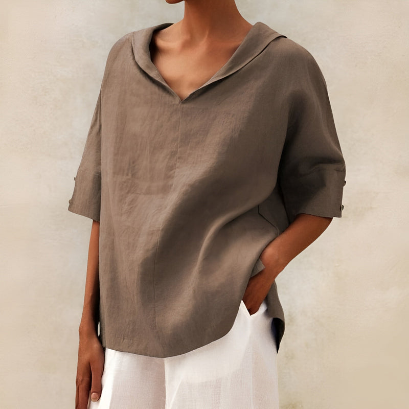 Lyndzi | Blusa de lino