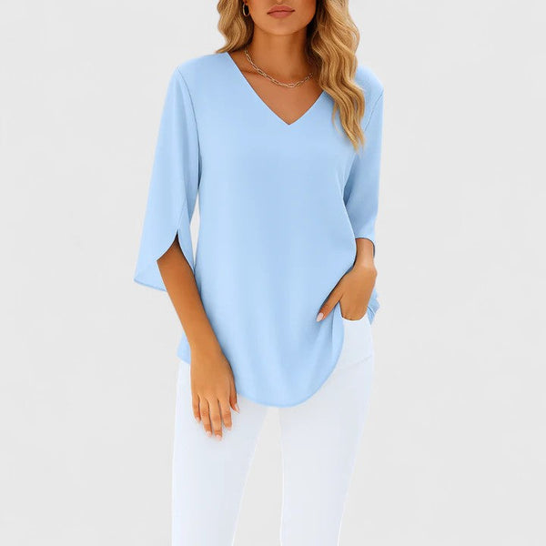 Violetta™ | Blusa sofisticada con cuello en V